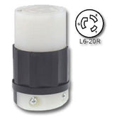 Leviton 2323 20Amp 250V 2-Pole 3-Wire Locking Connector